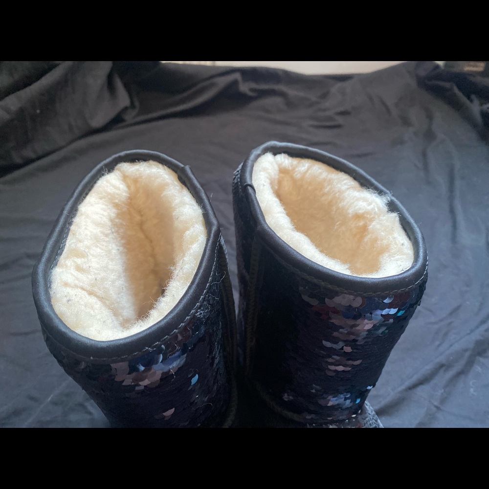 UGG Black Sequined Boots - Picture 4 of 8